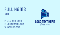 Blue Video Camera  Business Card Image Preview