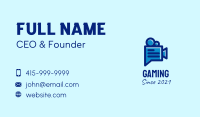 Blue Video Camera  Business Card Image Preview