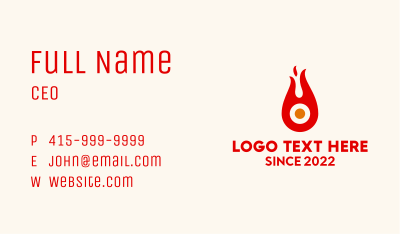 Spicy Egg Street Food Business Card