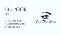Blue Eyelash Beautician Business Card Image Preview