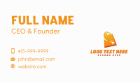 Online Shopping Bag Business Card Preview