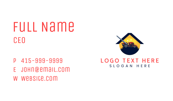 Garden Lawn Trimmer Business Card Design Image Preview