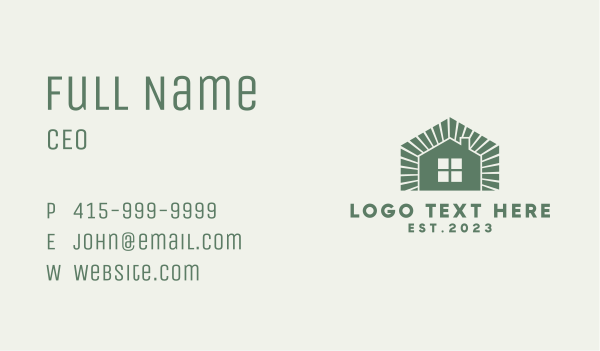 Home Residential Contractor Business Card Design Image Preview