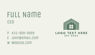 Home Residential Contractor Business Card Image Preview