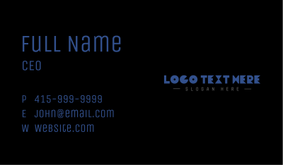 Arcade Game Wordmark Business Card Image Preview