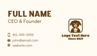 Milk Tea Puppy Dog Business Card Image Preview