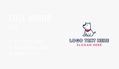 Puppy Pet Grooming Business Card Image Preview