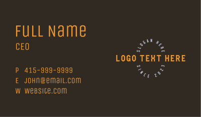 Vintage Boutique Wordmark Business Card Image Preview