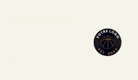 Basketball Vinyl Record Badge Business Card Image Preview