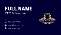 Luxury Royalty Shield Business Card Design