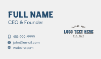 General Store Cursive Wordmark Business Card Image Preview
