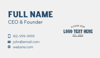 General Store Cursive Wordmark Business Card Design