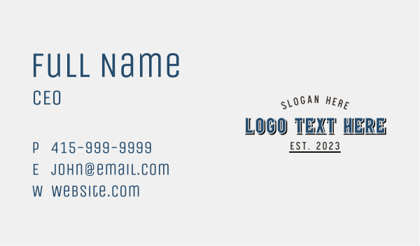 General Store Cursive Wordmark Business Card Design Image Preview