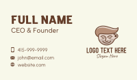 Brown Coffee Barista Business Card Design