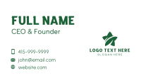 Green Star Leaf Business Card Image Preview