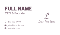 Handwritten Letter Business Business Card Image Preview