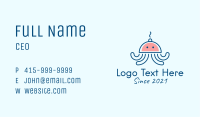 Squid Cloche Cooking Business Card Image Preview