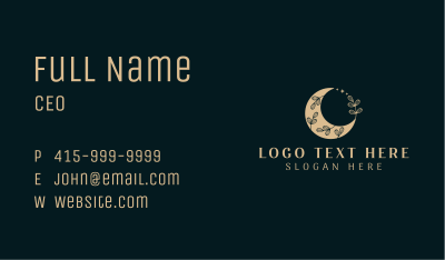 Holistic Organic Moon Business Card Image Preview