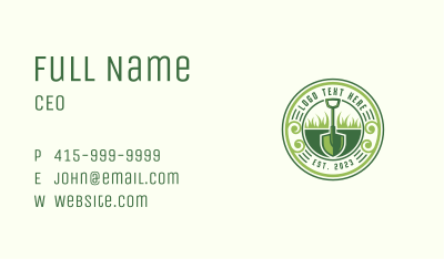 Shovel Gardening Eco Business Card Image Preview