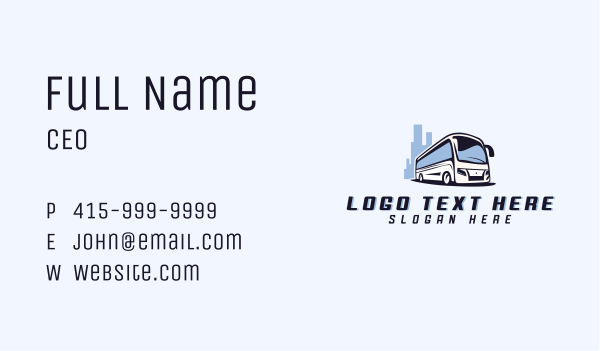 Travel Transport Bus Business Card Design Image Preview
