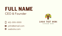 Colorful Tribal Mask  Business Card Image Preview