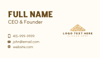Residential Roof Architecture Business Card Design
