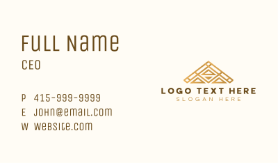 Residential Roof Architecture Business Card Image Preview
