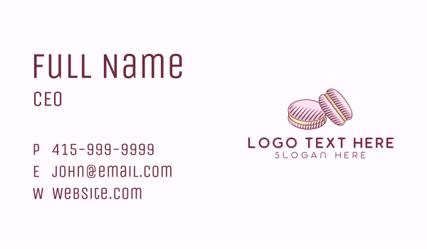 Macaroon Pastry Dessert Business Card Design Image Preview