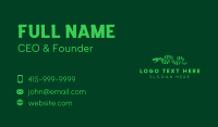 Green Stripe Snake  Business Card Preview