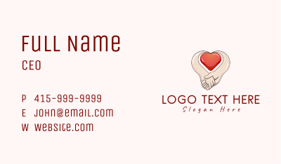Romantic Dating Heart Business Card Image Preview