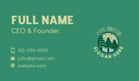 Polygon Tree Forest Business Card Image Preview
