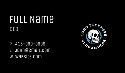 Skeleton Skull Avatar Business Card Image Preview