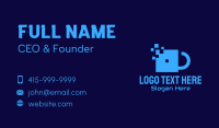 Blue Pixel Application Business Card Design