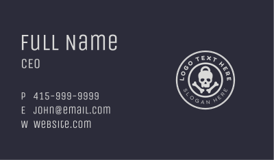 Kettle Bell Skull  Business Card Image Preview