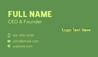 Green Pond Wordmark Business Card Image Preview