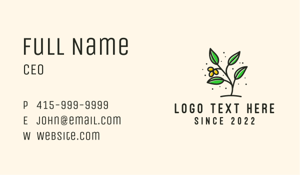 Environmental Plant Gardening Business Card Design Image Preview
