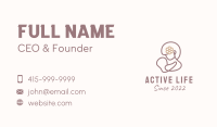 Breastfeeding Mother Childcare  Business Card Image Preview
