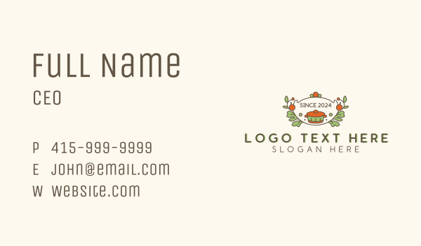 Gourmet Culinary Catering Business Card Design Image Preview