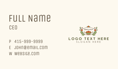 Gourmet Culinary Catering Business Card Image Preview