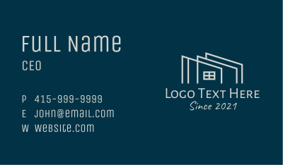 Warehouse Stockroom  Business Card Image Preview