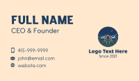 Forest Night Camp Business Card Design