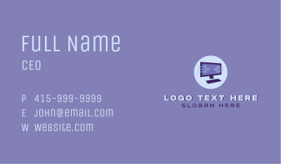 Cyber Tech Computer Business Card Image Preview