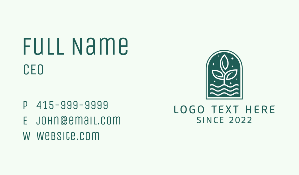 Night Window Gardening  Business Card Design Image Preview