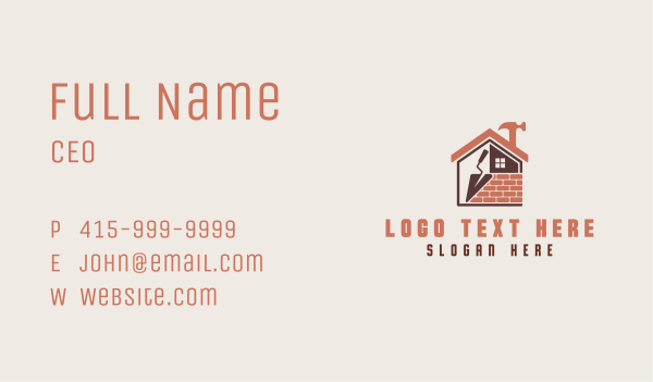 House Construction Carpentry Tools  Business Card Design Image Preview