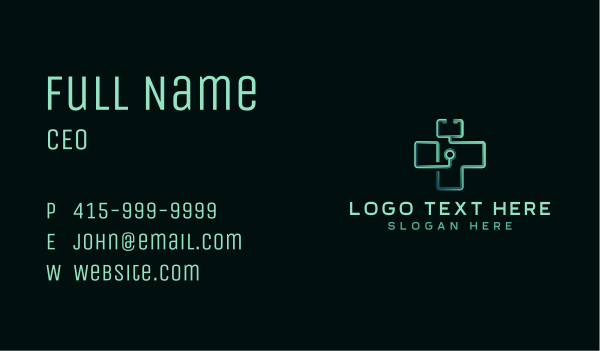 Stethoscope Medical Cross Business Card Design Image Preview
