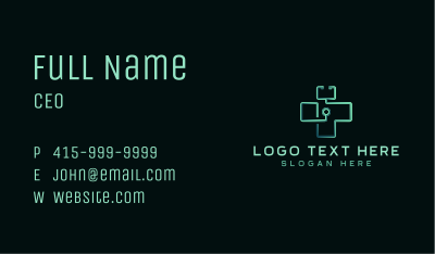 Stethoscope Medical Cross Business Card Image Preview