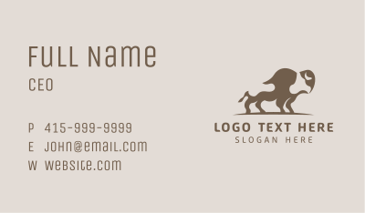 Native Bison Farm Business Card Image Preview