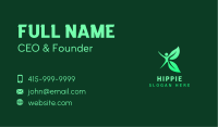 Human Fitness Leaf Business Card Image Preview