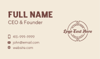 Classic Script Business Business Card Image Preview