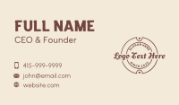 Classic Script Business Business Card Preview